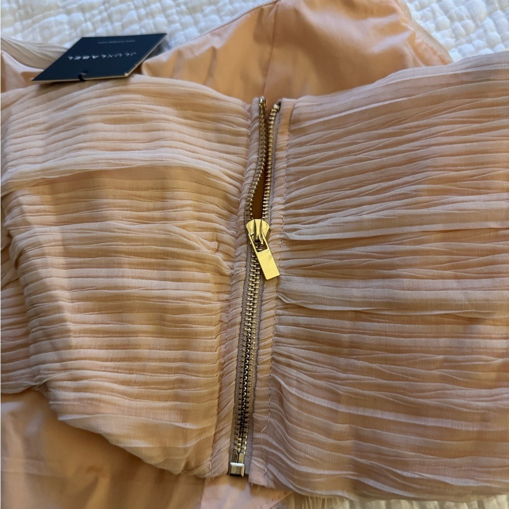 JLUXLABEL Champagne colored Crop Corset. Size large. NWT - Picture 11 of 12